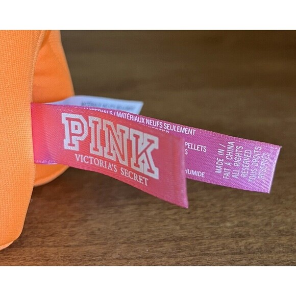 Victoria's‎ Secret Pink Mini Plush Dog Logo Stuffed Collectible 1986 Orange 2012 - Picture 10 of 12